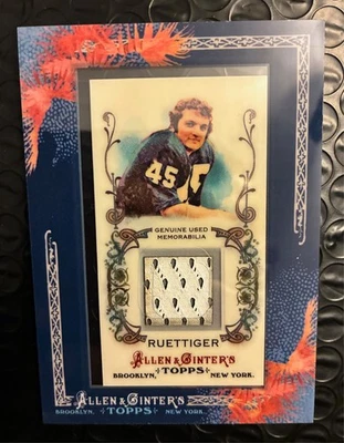 2011 Topps Allen & Ginter RUDY Ruettiger GU Memorabilia Relic Jersey Notre Dame - Image 1 of 2