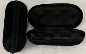 6,5" SCHWARZ SCHAUMSTOFF GEPOLSTERT HARTSCHALE/REISSVERSCHLUSSBEUTEL für Glas Pfeifen - Bild 1 von 4