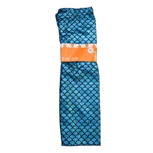 Claires Leggings Youth Girls M/L Blue Lightweight Athletic Casual Mermaid Pants - Picture 1 of 10