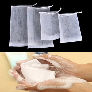 5Pcs Soap Blister Mesh Double-layer Soap Net Foaming Net Easy Bubble Mesh Ba _dy - Picture 1 of 14