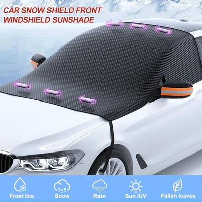 NEW Car Front Windshield Magnetic Guard: Blocks Snow, Ice, Frost & Sunlight — 第 1/4 张图片
