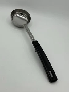 Vollrath 61177 “Grip ‘n Serv” Spoodle Black Handled 6 Ounce Solid Stainless USA - Picture 1 of 9