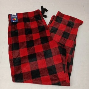 Fruit Of The Loom Herren Fleece Schlaf Lounge Hose rot und schwarz Gr. XL/XG 40-42 - Bild 1 von 8