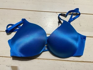 Neu mit Etikett So Obsessed By Victoria’s Secret blauer Push-up-BH 32C - Bild 1 von 6