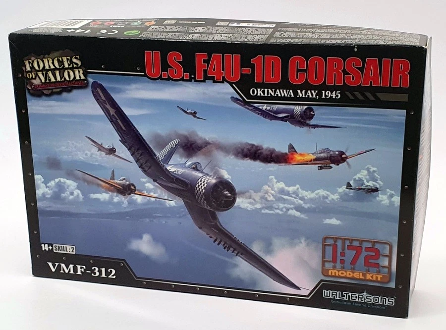 Forces Of Valor 1/72 Scale Model Kit #11 - US F4U-1D Corsair Aircraft 1945 - Image 1 of 4