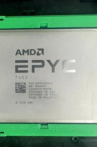AMD EPYC 7402 2.8GHz 24 Core CPU Processer Unlocked Rome 128MB L3 180W - Picture 1 of 3