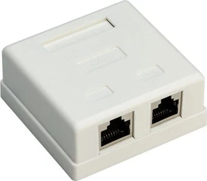 5 x prise de jonction 2 ports RJ45, CAT 6, STP; prise de jonction 2 ports RJ45, CAT 6, STP - Photo 1/2