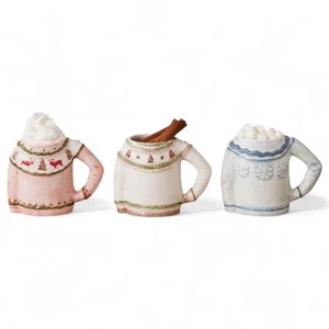 Ceramic Christmas Sweater Shaped Mug | 3 Styles - Picture 1 of 7