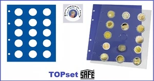 10-SAFE-7854-Münzhüllen-TOPset-2-Euro-Für-15x-2-€-Münzen-A-Z-zum-eindrücken - Picture 1 of 12
