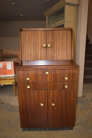 Antique Art Deco Style Doctor's Cabinet Cover