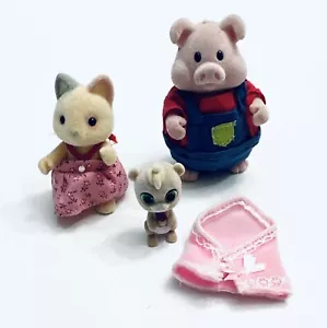Lil Woodzeez Das CURLICUE SCHWEIN, Calico Critter Carly Cat & Disney tot - Bild 1 von 4