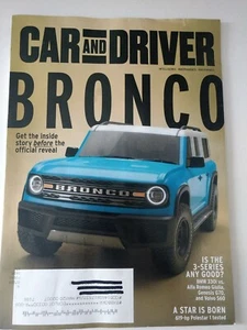 CAR AND DRIVER Magazine February 2020 Ford Bronco Cover - Picture 1 of 4