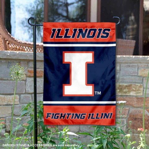 University of Illinois Garden Flag and Yard Banner Cover