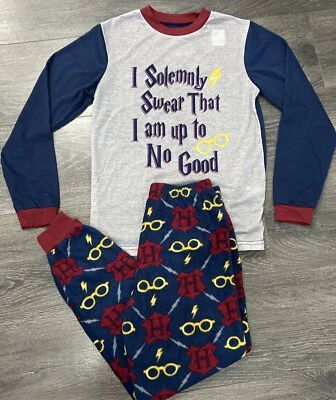 Harry Potter Pajamas “I Solemnly Swear I Am Up To No Good” 2 Piece NEW - Image 1 of 4