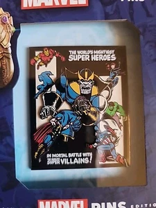 Disney D23 Expo 2024 Marvel Avengers Thanos Comic Cover Jumbo Box Pin LE300 Neu in OVP  - Bild 1 von 4