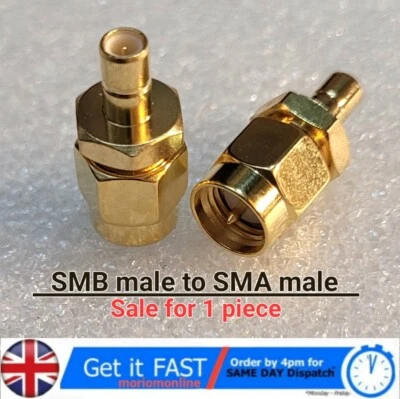 SMB MALE to SMA MALE Converter Adapter LTE WiFi 3g 4g Antenna DAB RF Connector