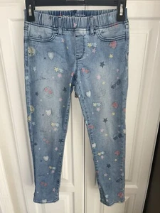 Gap Kids Super Denim Favorite Jeggings In Emoji Print Ankle 10 Regular - Picture 1 of 4