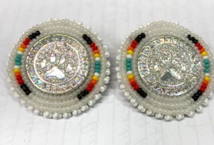 North American Handcrafted Beaded Earrings - Bild 1 von 2