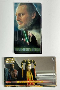Starwars Episode 1 Topps Widescreen Inserts & Stickers Doubles 8 Stickers & 3 F