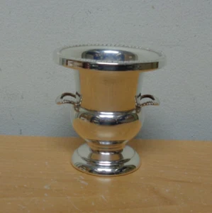 Solid sterling silver mini vase urn toothpick holder double handle - Picture 1 of 3
