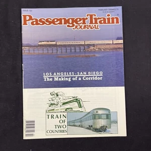 Passenger Train Journal February 1988 Vintage Railroad Magazine Rail News - Picture 1 of 8