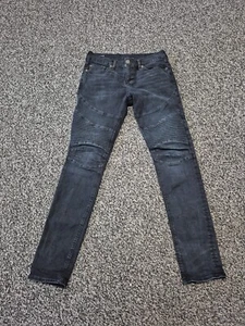 Pantalones de mezclilla True Religion para hombre 30x34 azul oscuro rocco relajados ajustados elásticos - Imagen 1 de 11