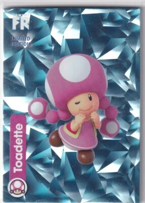 Panini Super Mario Trading Cards Limited Edition LE8 Fragmented Reality Toadette - Image 1 of 2