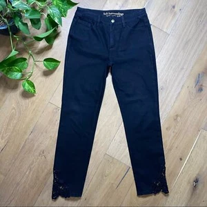 Soft Surroundings Touch of Lace Jeans 4 - Picture 1 of 8