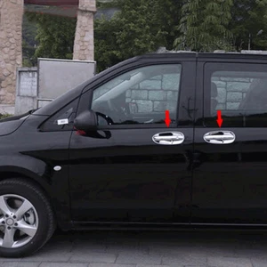 Chrome Car Door Handle Cover+Door Bowl Cover Trim Set For Benz Vito 2014-2023 - Picture 1 of 11