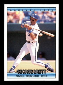 1992 Donruss #143 George Brett Kansas City Royals Baseball Card HOF