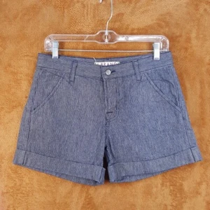 J BRAND Shorts Womens Size 25 Blue Stripe Chino Cuffed 5" - Picture 1 of 9