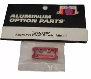Dynamite Front Pivot Block Team Losi Mini T 1.0 RedAnodized Aluminum DYN8007 - Picture 1 of 1