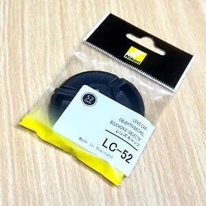 Genuine Nikon Lens Cap LC-52 52mm Snap On Front - BARGAIN - Free Shipping - Z162 - Picture 1 of 1