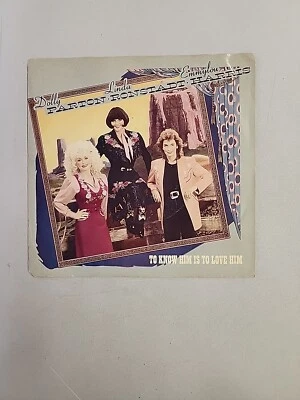 Dolly, Linda, Emmylou - To Know Him Is - RECORD SLEEVE ONLY (45RPM 7”) (SLV189)  - Image 1 of 3