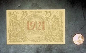 1921 Germany OBBERAMMERGAU 25 Phennig Banknote / Notgeld - Picture 1 of 2