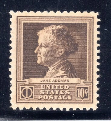 US STAMP #878 --- 10c ADDAMS - VF-XF  - MINT - GRADED 85  - Image 1 of 2