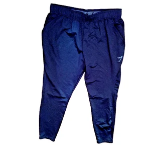 Gymshark Men’s Sport Joggers A2A7Y Size XL Black Slim Fit Elastic Waist Pockets - Picture 1 of 6