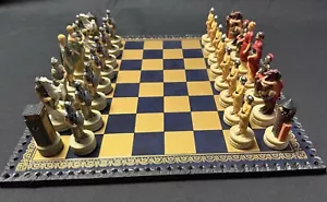 FABRIS GIULIANA Italian Luxury Chess Set - Greeks vs Romans - Never Used w/ Box - Picture 1 of 23