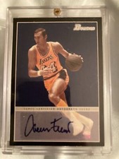 2009-10 Jerry West Topps Bowman '48 BLACK BORDER AUTO #29/48 Very Nice Card MINT
