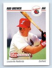 1992 SkyBox AAA Rod Brewer Louisville Redbirds #123