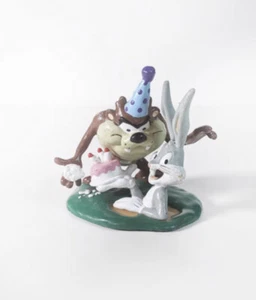 1995 Warner Bros. TAZ & BUGS BUNNY BIRTHDAY CAKE TOPPER Figure Acme Looney Toons - Picture 1 of 5