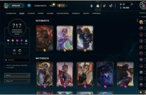 league of legends account euw LOL ACC 1066lvl 717skins - Bild 1 von 1