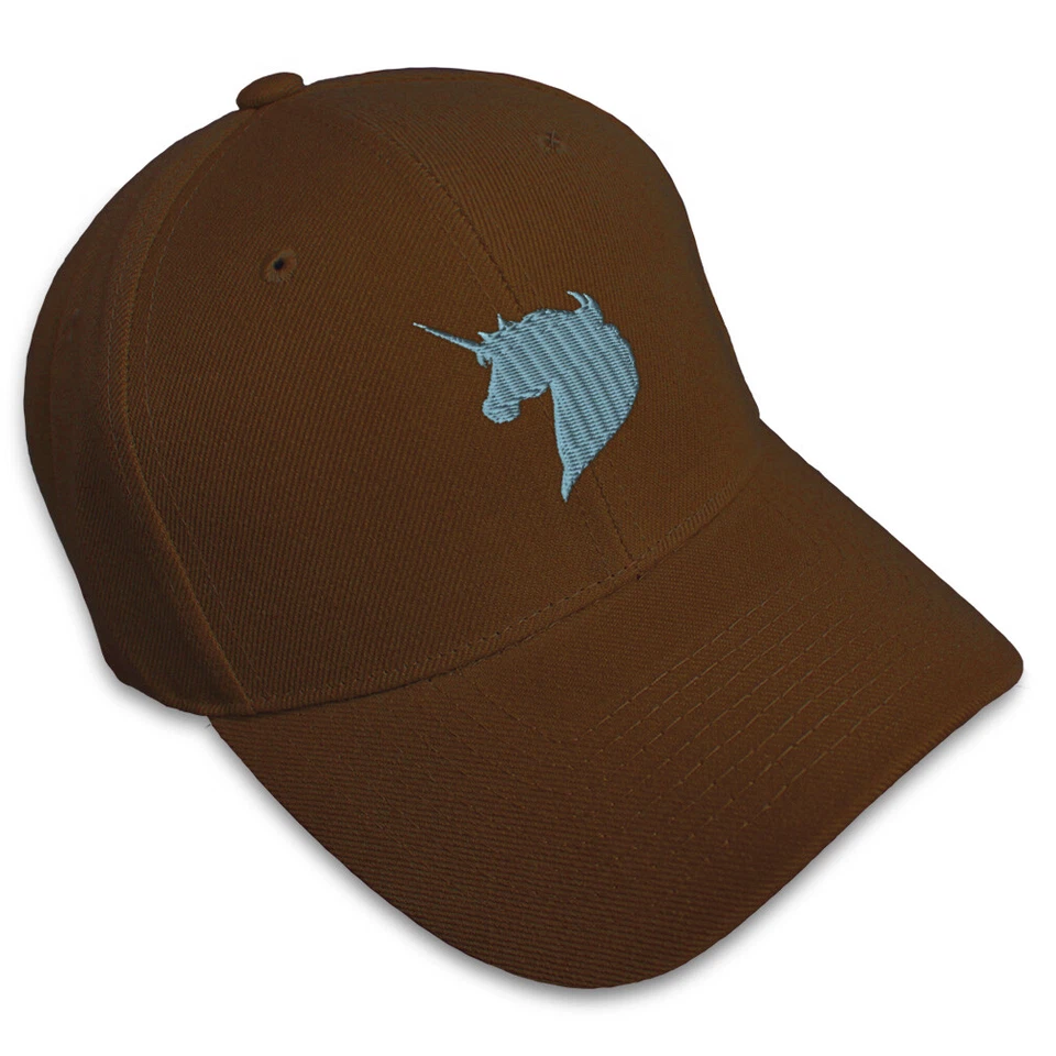 Hermosa gorra de béisbol unicornio azul claro bordado sombreros para papá para hombre y mujer Foto 1 de 1