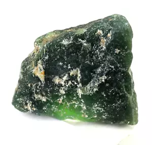 Natural Brazilian Green Serpentine Untreated Rough Loose Gemstones 163 Ct - Picture 1 of 7