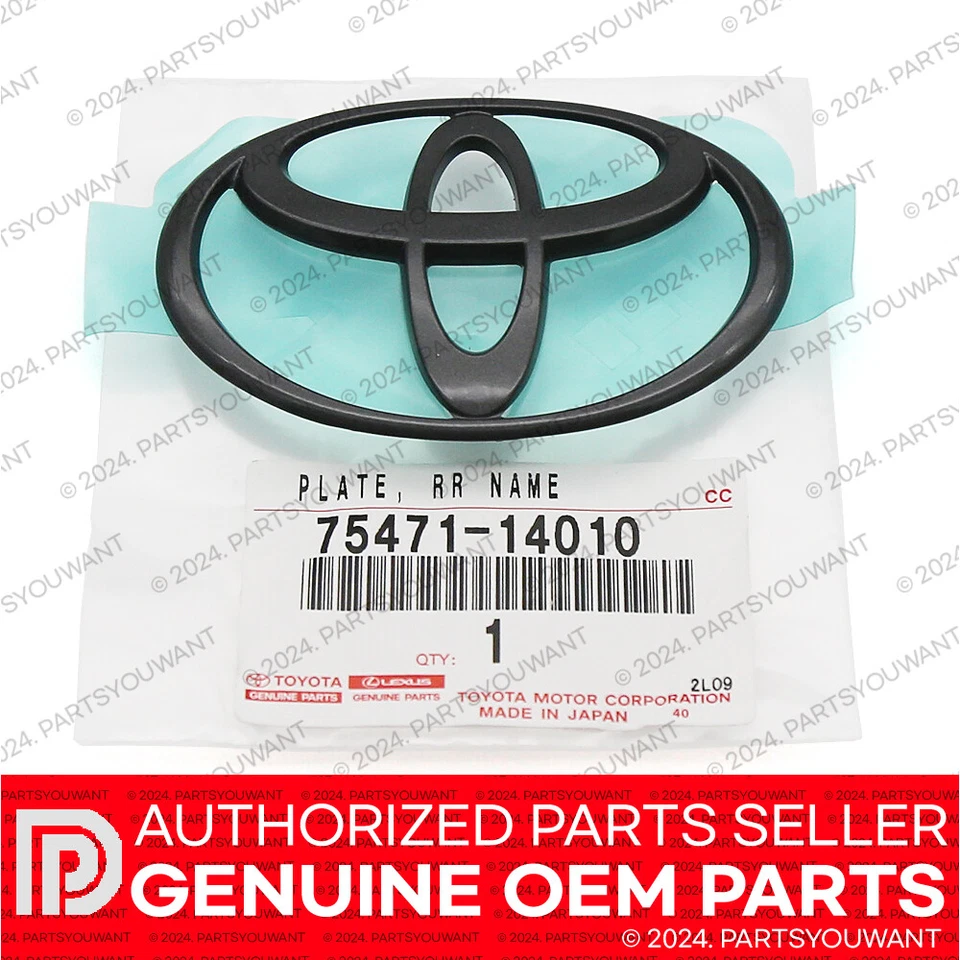 Insignia emblema trasero negra genuina Toyota 1993-1998 Supra JZA80 MK4 75471-14010 Foto 1 de 4