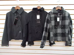 Abrigos de guisantes de terapia de carbón, negros o cuadros para niñas talla S (4) - XL (6X) - Imagen 1 de 10