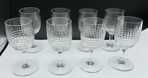 Wonderful French Baccarat NANCY Cut Crystal Sherry Glasses Set of 8 - Picture 1 of 11