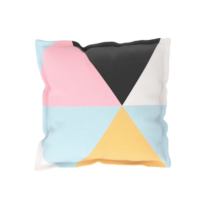 Allen+Roth Geometric Multi Square Throw Pillow - Image 1 of 1