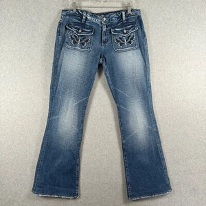 Blue Cult Denim Jeans Womens Tag Size 31 34 Waist 29 Inseam Blue Boot Cut NWT - Picture 1 of 20