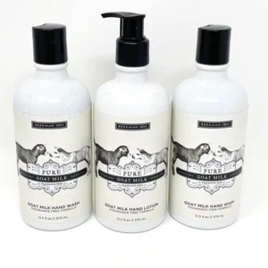 Lot 3 Beekman 1802 Pure Goat Milk 2 - Hand Wash & 1 - Lotion 12.5 oz SEALED NEW - Bild 1 von 7